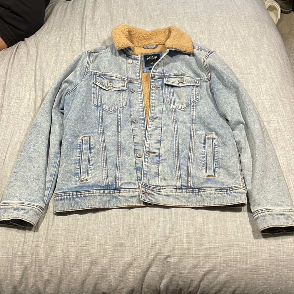 Fuzzy Lined Jean Jacket